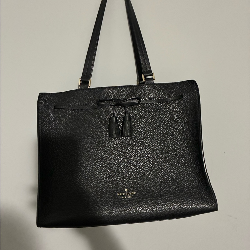 Kate Spade Black Leather Tote